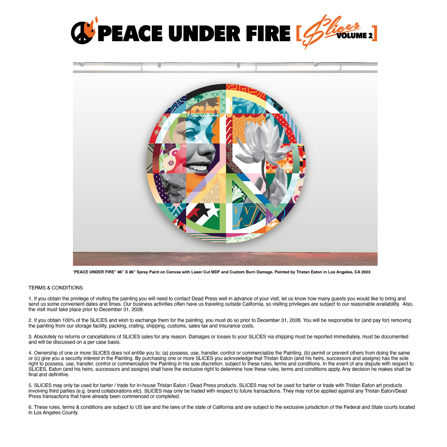 'PEACE UNDER FIRE' Slices Volume 2 (Standard Size)